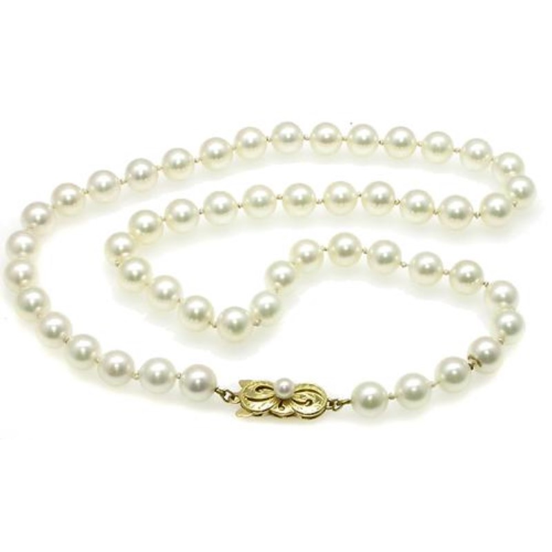 Estate Mikimoto Akoya Pearl 30 Inch Necklace